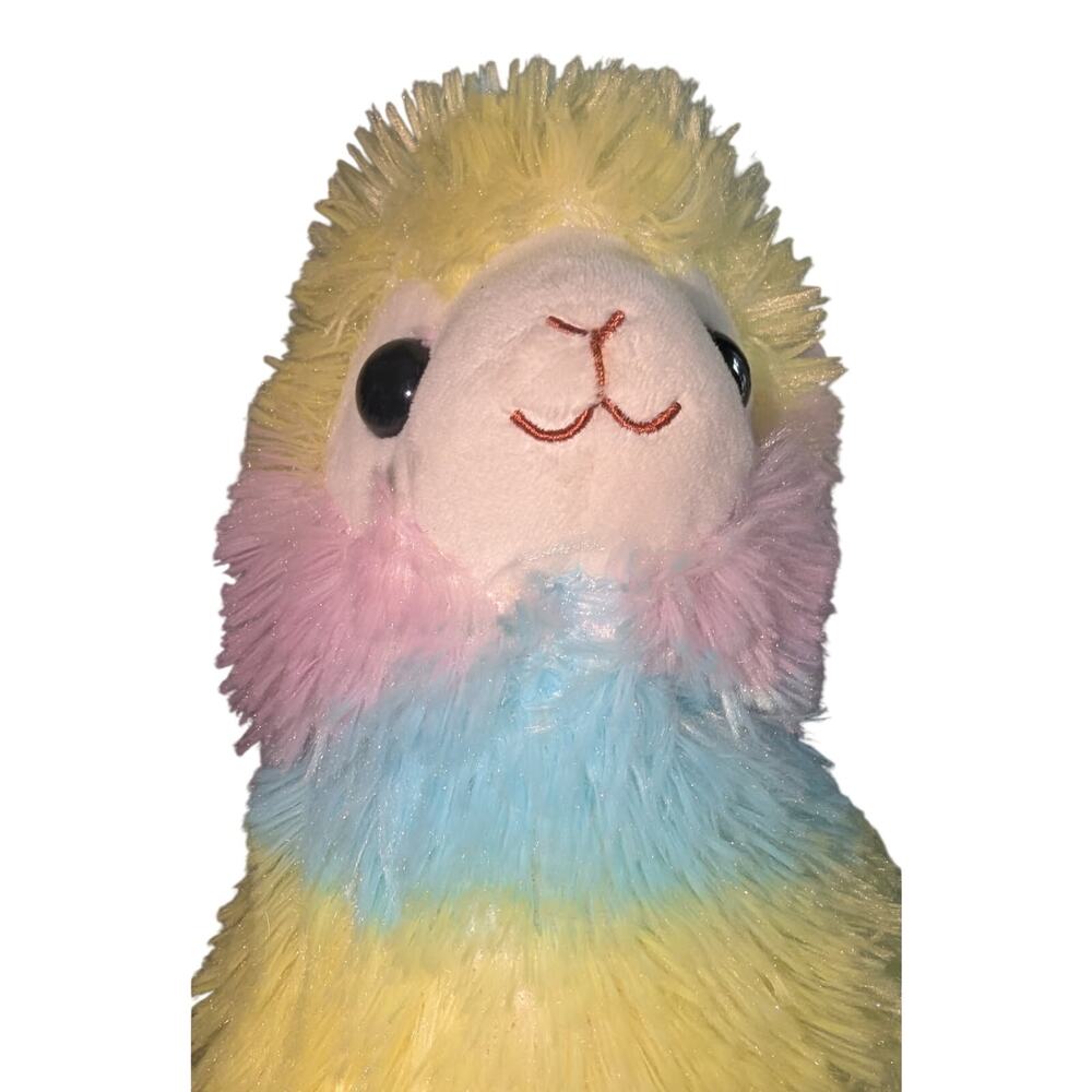 Amuse Alpacasso Rainbow Alpaca Plush Stuffed Animal Stuffy 12 inches - Picture 5 of 7